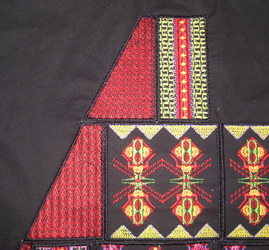 Textured Pyramid Machine Embroidery Design Instructions