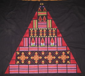 Textured Pyramid Machine Embroidery Design Instructions