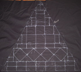 Textured Pyramid Machine Embroidery Design Instructions