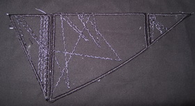 Textured Pyramid Machine Embroidery Design Instructions