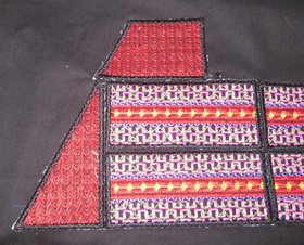 Textured Pyramid Machine Embroidery Design Instructions