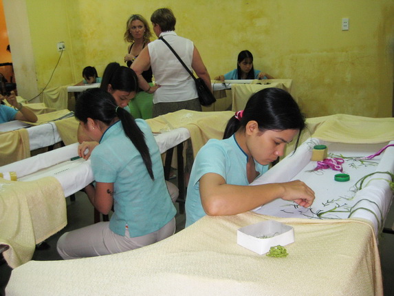 Vietnamese silk embroidery