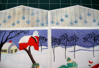 Winter Wonderland Machine Embroidery Design Instructions